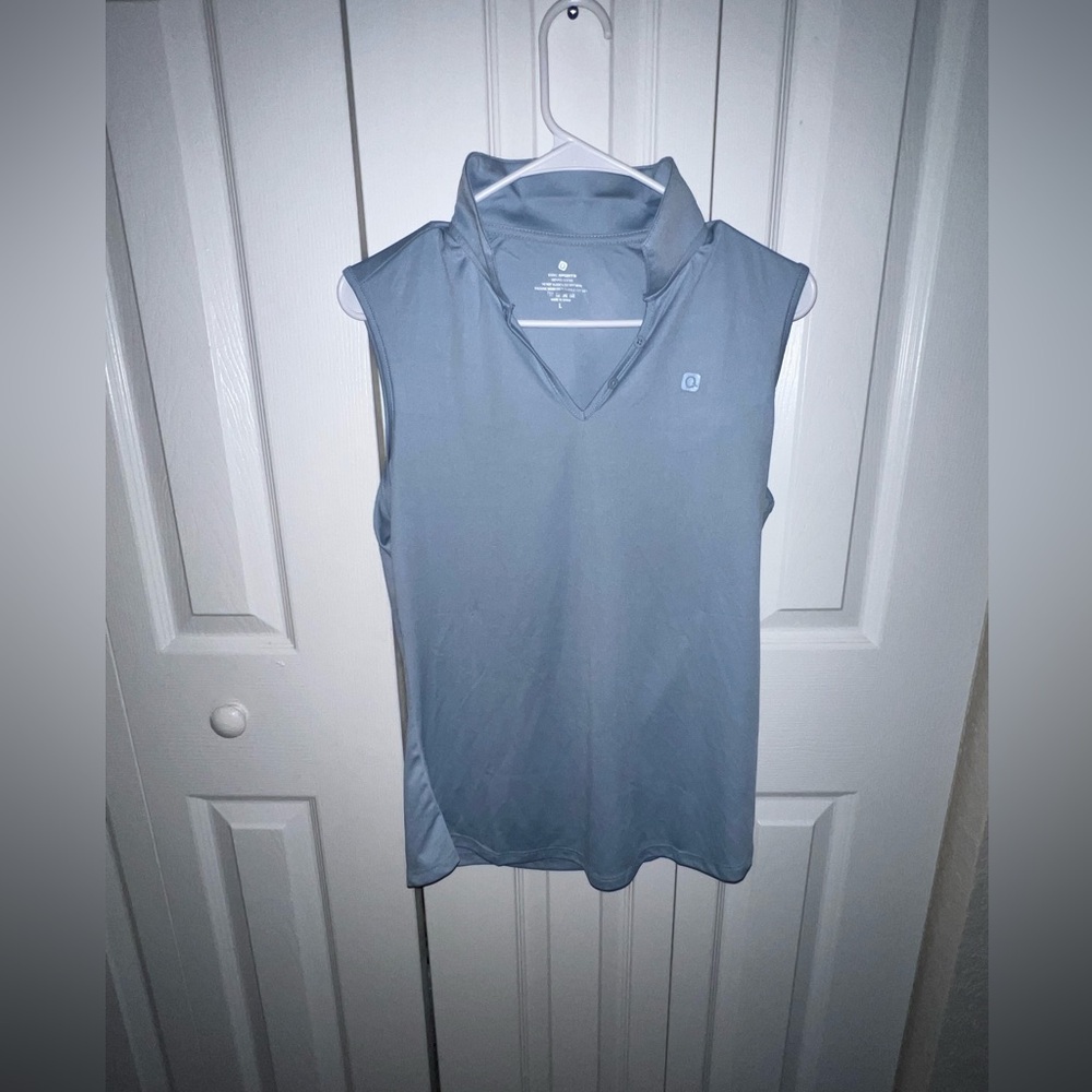 Light Blue Sleeveless Athletic Shirt